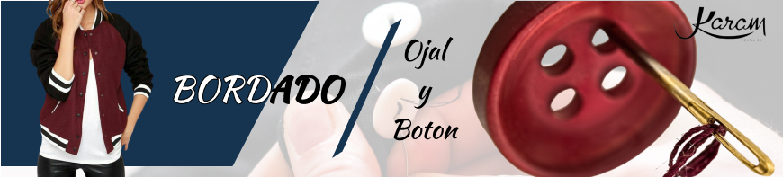 Servicio de bordado, ojal y boton